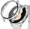 2in1 Hülle + Gehärtetes Glas für Samsung Galaxy Watch 5 44mm, Silber