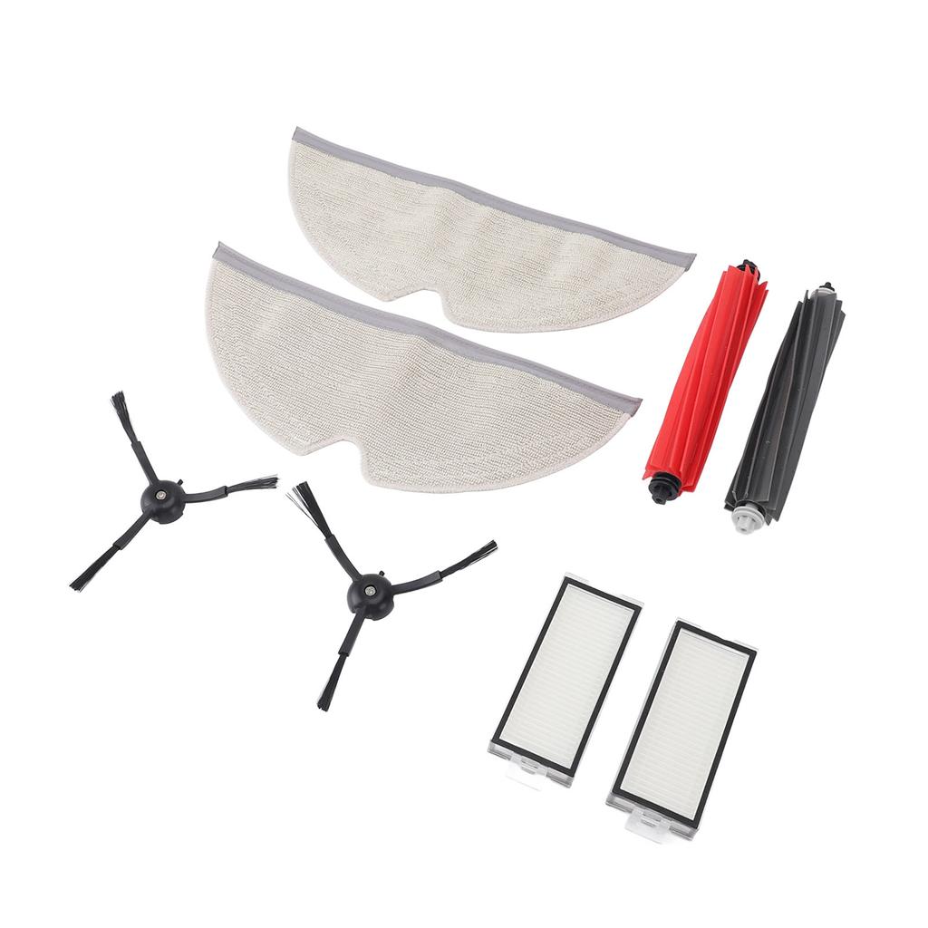 2 Pack Replacement Parts for Roborock Q8 Max Vacuum Cleaner Main Brushes Side Brushes Filters Mop Cloths Robot Vacuum