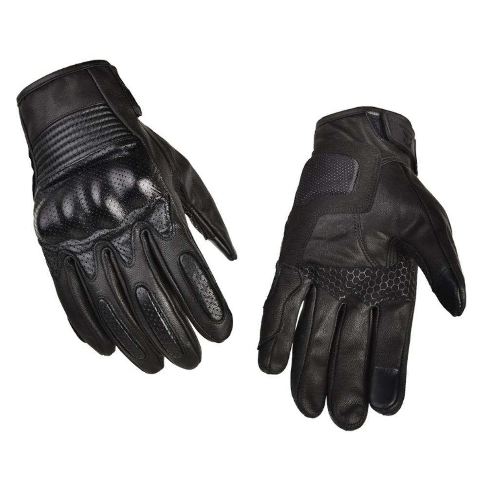 Locomotive gloves men's outdoor sports touch screen non-slip protective sheepskin wear-resistant racing motorcycle gloves