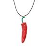 Boho Style Fashion Necklace Realistic Metal Accessories Cute Red Pepper Pendant  Gift