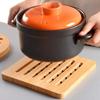 Eco-friendly Kitchen Natural Bamboo Non-Slip Pot Trivet Pan Stand Insulation Mat Dishes Holder