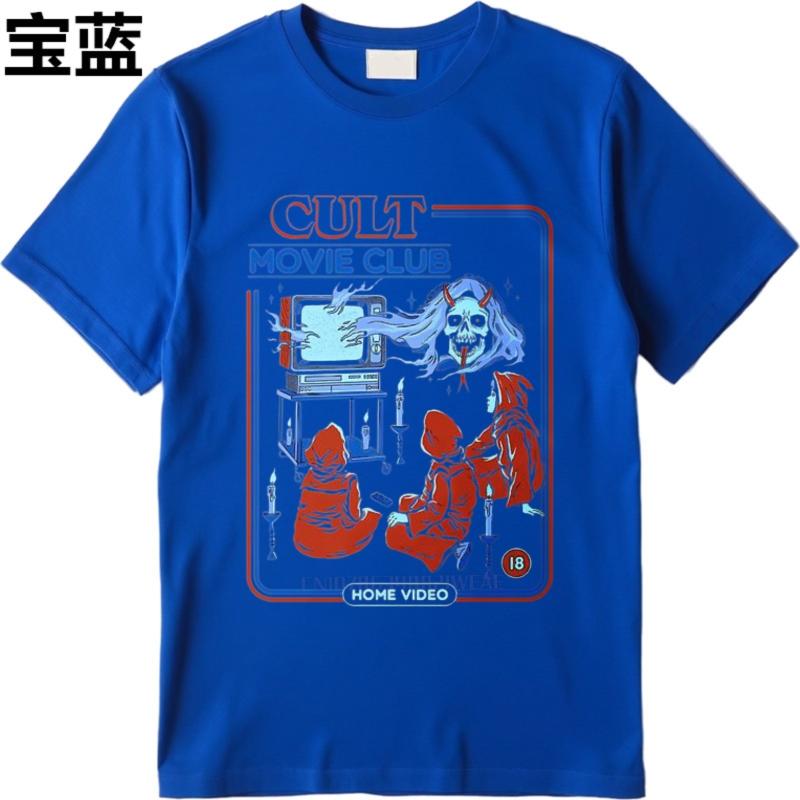 Cotton Summer For Her Tshirt Cult Movie Club Home Video Short Sleeve Printed O Neck Teeshirt Men Cotton Tshirt Fashion Tops