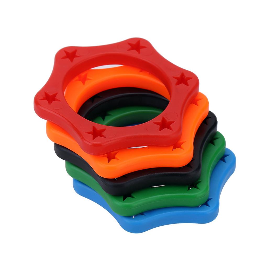 5pcs Rubber Wireless Handheld Microphone Anti Rolling Protection Ring