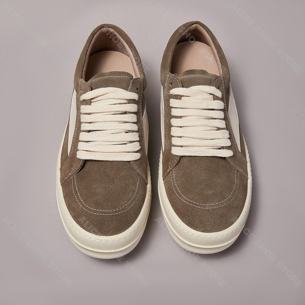 Brand Casual Women Shoe Low Top Men Sneaker Quality Brown Cow Suede Punk Designer Luxury Street Quality Platform Thick-sole Shoe