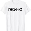 Techno Music Optical Illusion Glitch Trippy EDM Rave T-Shirt Vintage Women Clothes Y2k Top Ropa De Mujer
