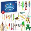Advent Calendar Fishing Christmas Countdown, Fishing Tackle Advent Calendar For FishAdult Men Teen Boys,  Xmas Surprise Gift