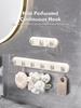 Kitchen Hook Wall Mounted Non Perforated Door Adhesive Hook Behind Bathroom Hook Waterproof And Moisture-Proof High Load-Bearing
