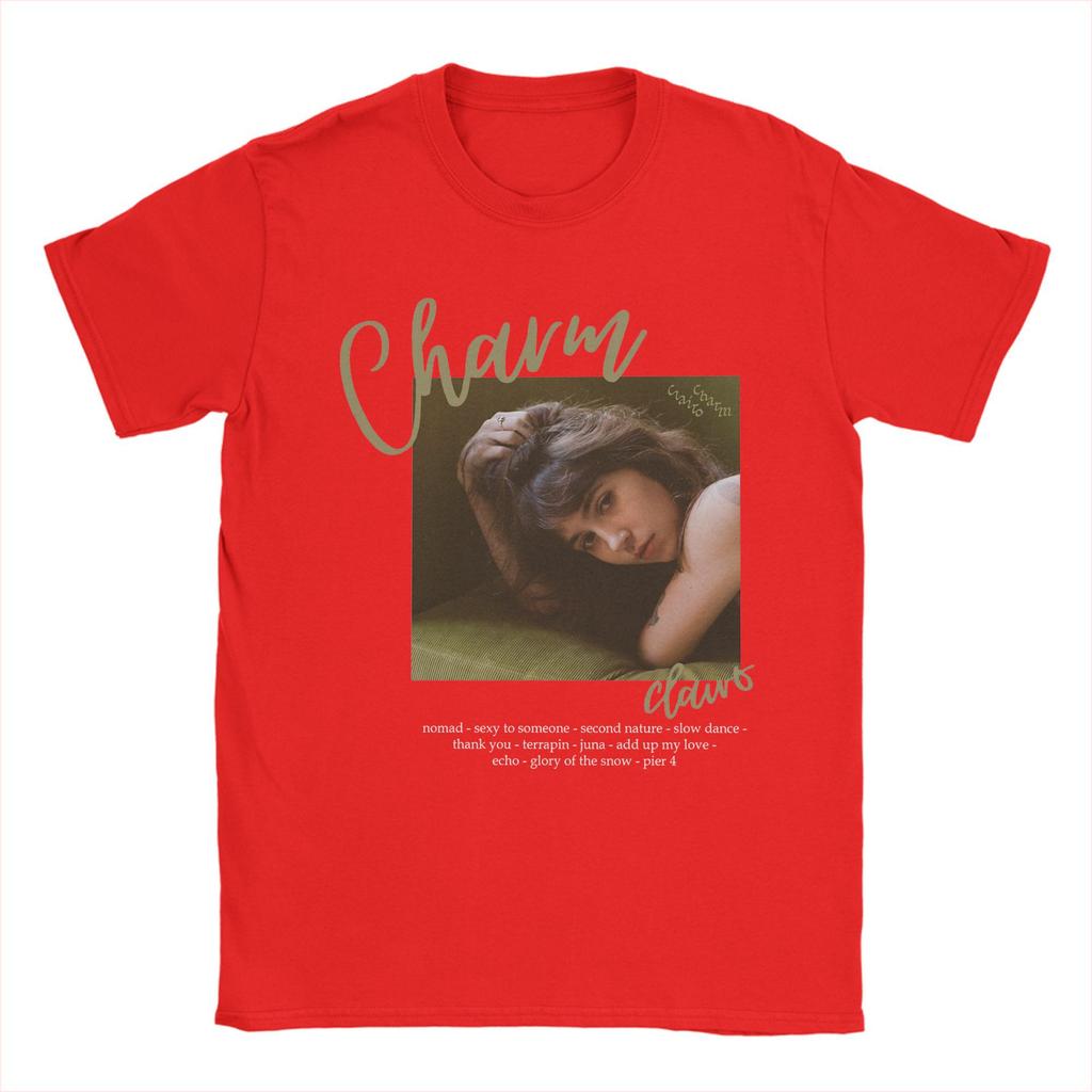 Men's Charm By Clairo Music T Shirt  100% Cotton Clothing Vintage Short Sleeve O Neck Tees Gift Idea T-Shirts