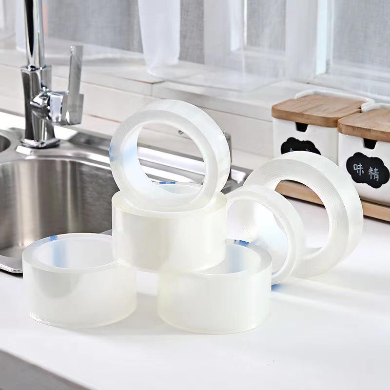 Transparent Waterproof Anti-Mold Kitchen Tape: Single-Sided Acrylic Sealing Sticker, Oil and Stain-Proof for Sinks and Grout.