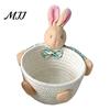 Weicher Stoff-Aufbewahrungsbehälter Schreibtischkorb, Cartoon Plüschbär und Kaninchen Seil Mini für Lippenstiftform, Gewebter Organizer Kleinteile Schmuck
