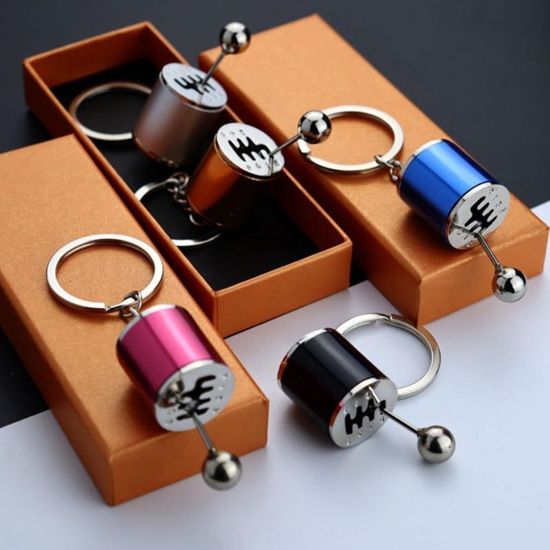 Stylish Alloy Shifts Keychain For Car Enthusiasts Universal Gear Keyring Accessory Lightweight Travel Essential