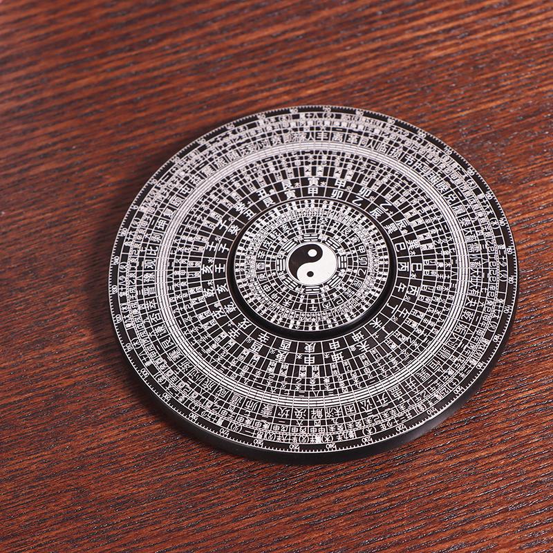 Chinesischer Tai Chi Bagua Drehbarer Feng Shui Kompass Aluminiumlegierung Chinesische Meisterbedarf Glück Segen Heimdekor Ornamente