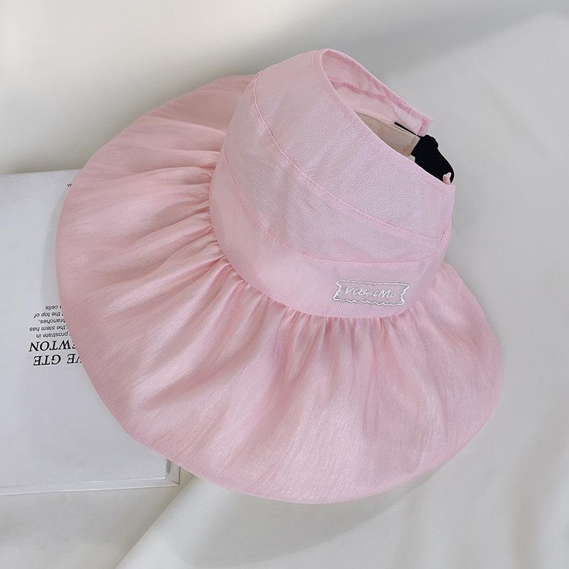 Sunscreen Empty Top Hat Children Summer Outdoor Versatile Sun Hat Wide Brim Shading UV Protection Bucket Hat