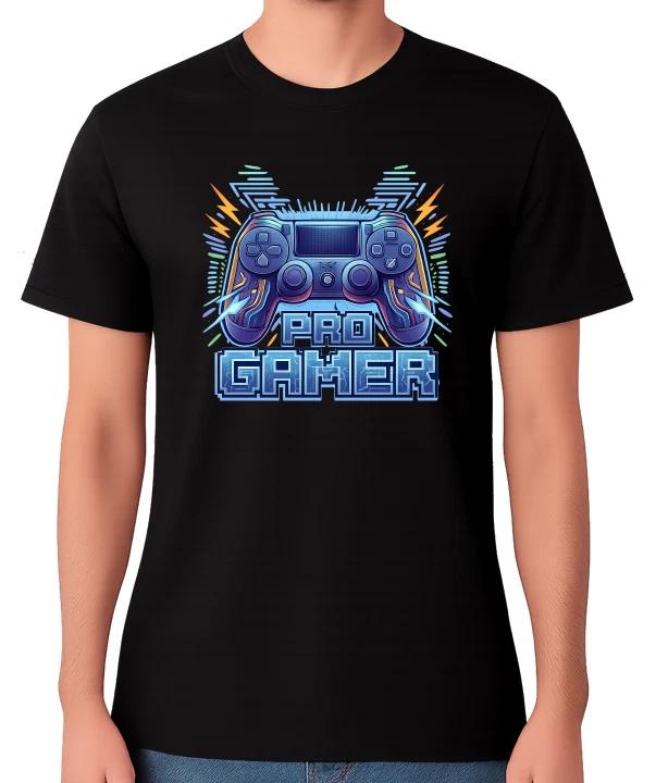 Pro Gamer Controller Graphic Unisex Gaming T-Shirt Video Game Player Tee L