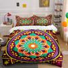 Colorful Bohemian Style Decor Set Soft Comfortable Duvet Cover Bedding Set Included 1*Duvet Cover & 2*Pillowcases Gift