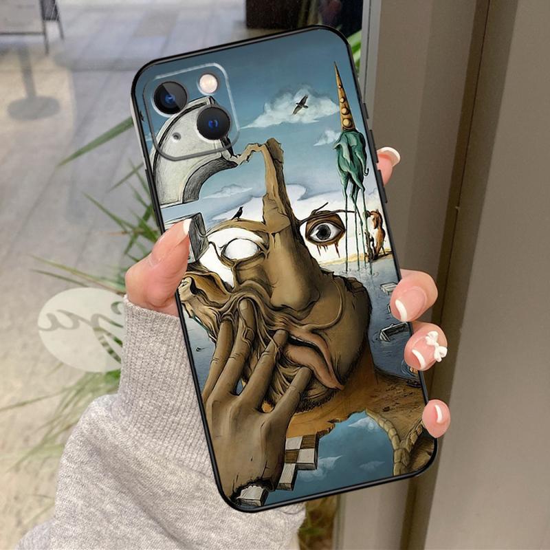Salvador Dali Gemälde Handyhülle Für iPhone 16 Pro Max 14 11 12 13 15 Pro Max Mini XR 16e 15 16 Plus Rückseite