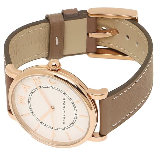 Marc Jacobs MJ1533 Women's Watch in White, Rose Gold, and Beige