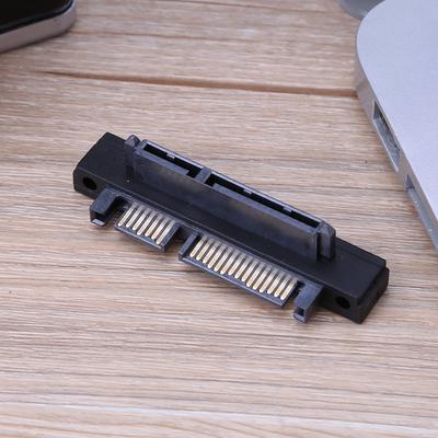 90° Angle SATA  22Pin(7+15) Male To 22Pin(7+15) Female Extender Adapter