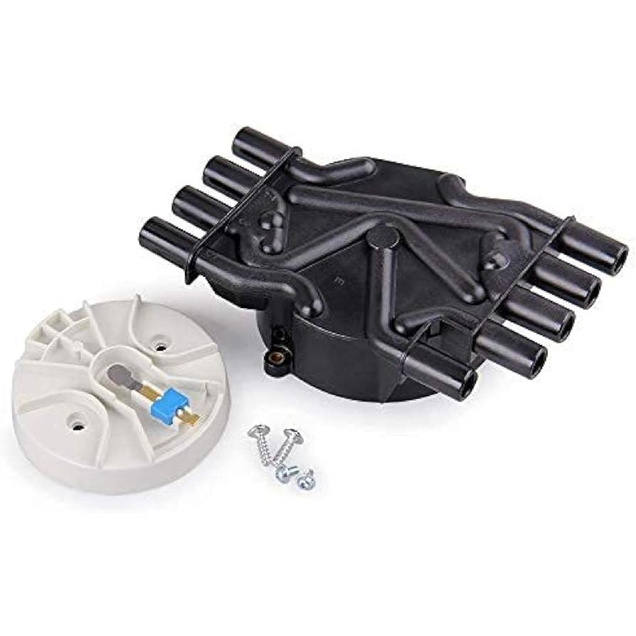 Big-Autoparts Ignition Distributor Set Brass Terminals Distributor Cap And Rotor Kit Compatible With Chevrolet GMC Cadillac Vortec V8 5.0L 5.7L 7.4L
