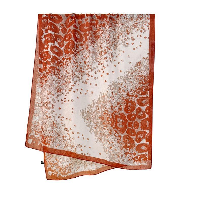 Spring and Summer New Leopard Print Scarf Thin Silky Shawl Travel Sun Protection Beach Towel Women's Scarf