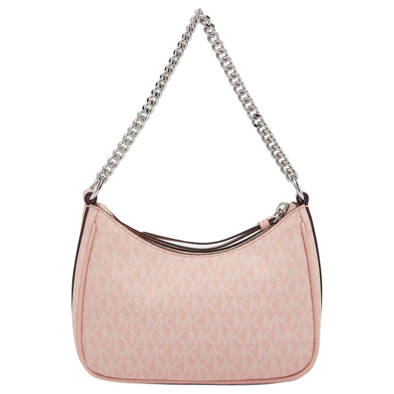 Michael Kors Shoulder Bag Jet Set Charm Retro All-over Printed Presbyopia Chain Strap Zipper Closure Coated Canvas Hand Small Women's Rose Pink