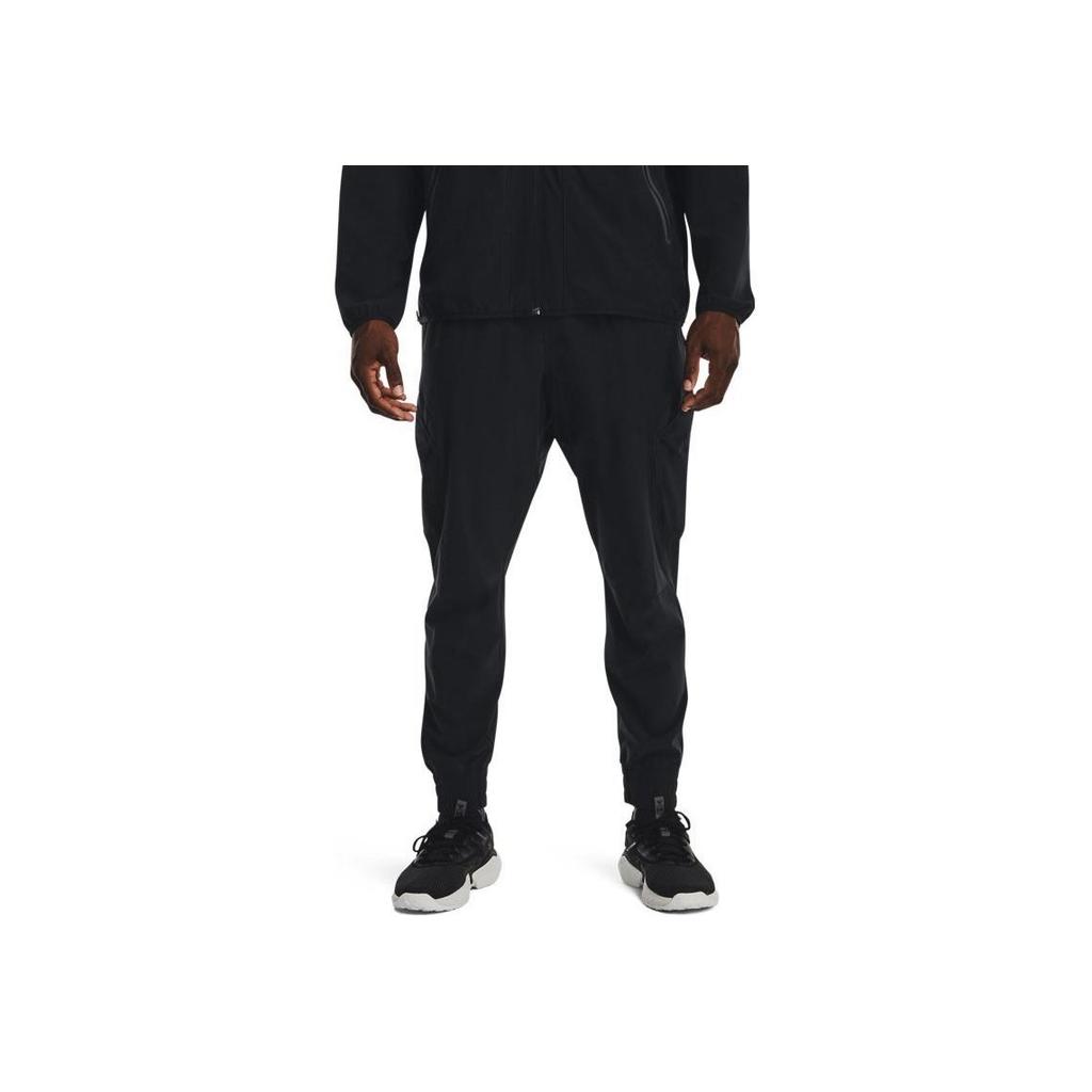 Under Armour Project Rock Solid Color Elastic Waist Joggers Men Bottoms Black 1373572-002