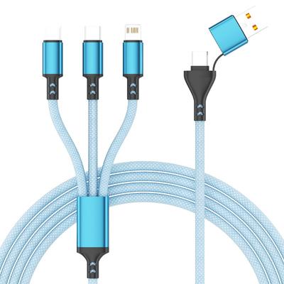 3 In1 USB Type C Charging Cable Super Fast Charge Cord for iPhone Huawei Multi Usb Port Multiple Type C Micro Usb Charging Cord