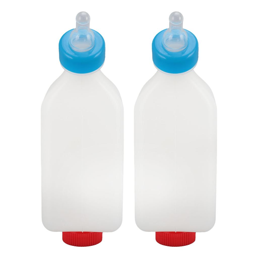 2 stk. Kalvemelkeflasker Avtakbar Hengende Ku Lam Melkeflaske med Korker og Klikklås