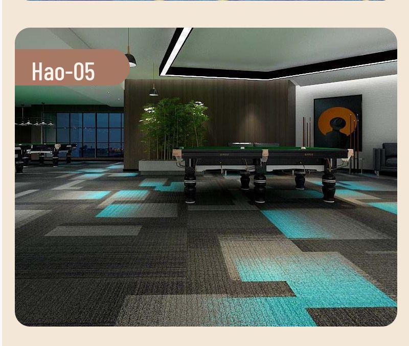 Billiard & Table Tennis Room Carpet - Full Coverage, Wear-Resistant, Flame Retardant, Soundproof