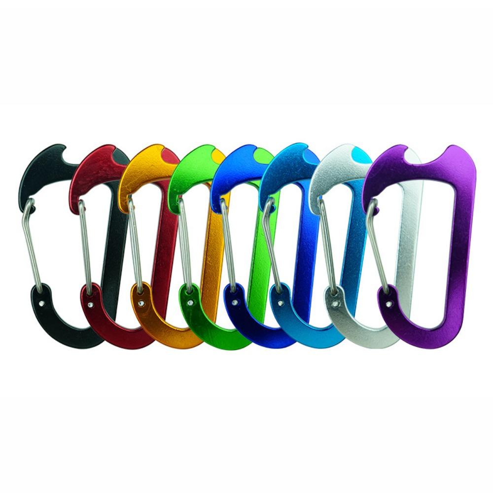 

10pcs Aluminum Zinc Zinc Alloy Outdoor Sports Buckle Safe Quick Release Carabiner Climbing Buckle Fishing