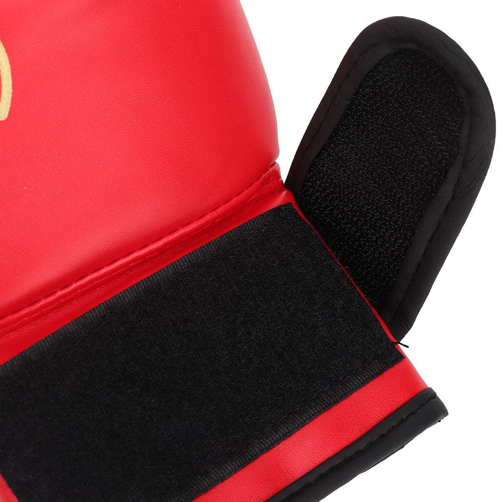 1 Pair Kids Children PU Kick Boxing Gloves Karate Muay Thai Guantes Sanda Training Equipmentred for children