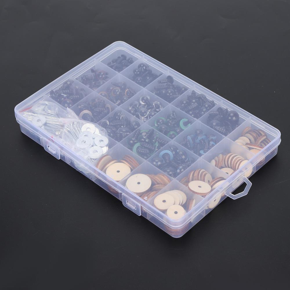 264pcs Assorted Colors Plastic Eyes Colored Safety Eyes DIY Accessories Plush Doll Eyes  Teddy Bear