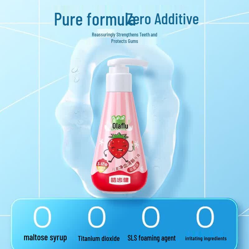 Hosjam Kids Fluoride Toothpaste - Orange & Strawberry Duo Pack