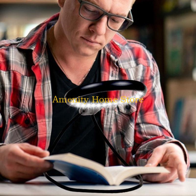 F26C Handheld Magnifier with Builtd In Rechargeable Battery LED Illuminates Magnifier