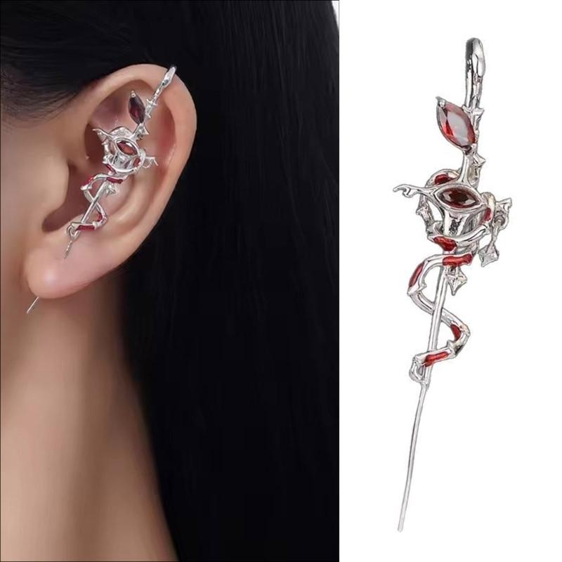 Fashionable Studs Earrings Cuff Earrings Statement Ear Jewelry Detailing Earrings Elegant Party Earrings for Party Daily