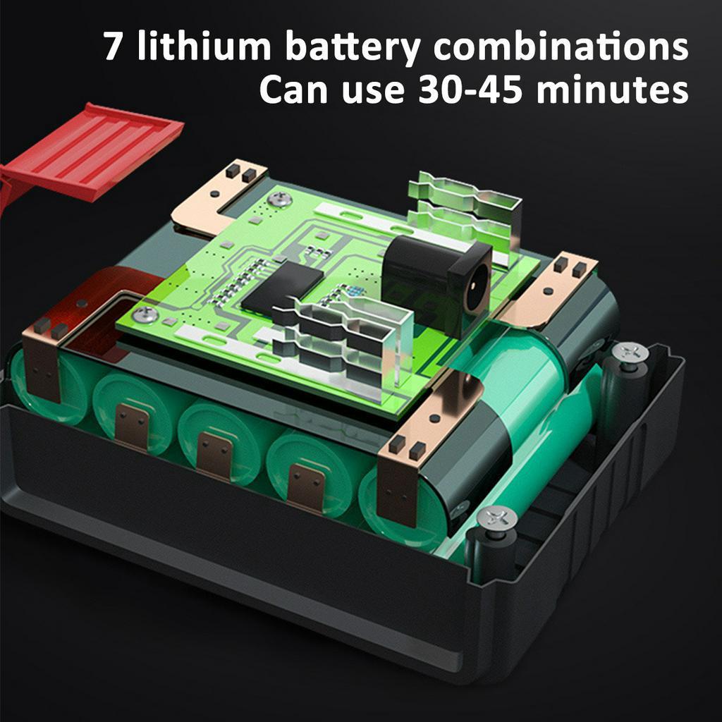 156/200W 100-240V 12V/25V Trådløs høytrykksvasker Bilvasker & Vannslangedyse 2 Batteri Utendørs