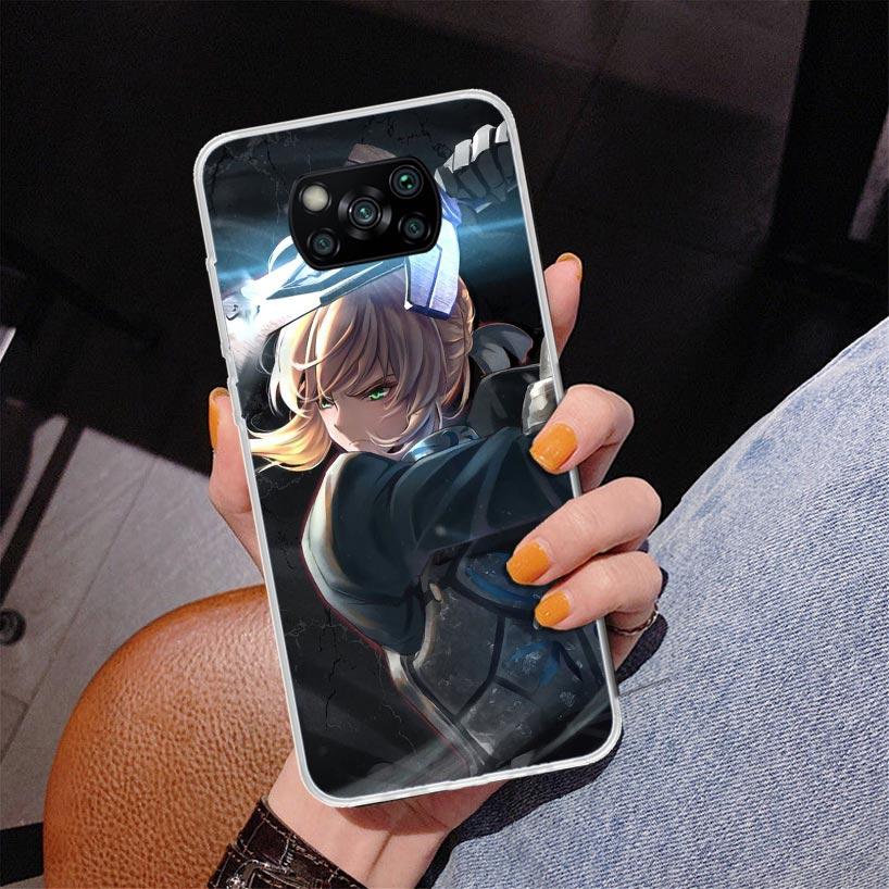 

Fate Zero Stay Night Saber Phnoe Case for Xiaomi Poco X5 X6 X7 Pro X4 Gt F7 Ultra M8 M7 Redmi 15C 15 13C 13 12C 12 Unique Cover Xiaomi Poco X4 Gt
