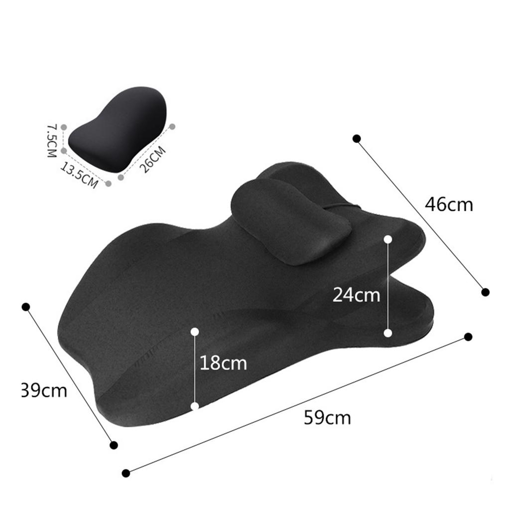 Couples Butt Cushion Memory Foam Wedge Pillow Bed Pillow for Reading Sleeping Lying Lumbar Support Pillow