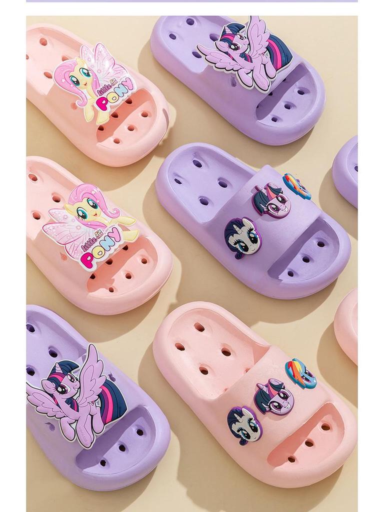 My Little Pony Girls' Summer Flip-Flops: Non-Slip, Outdoor & Bathroom Sandals