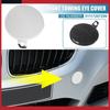 2009-2012 BMW 328i Front Bumper Tow Hook Cover Replacement Pack of 1 | White | Plastic | Painted | Bumper Cover