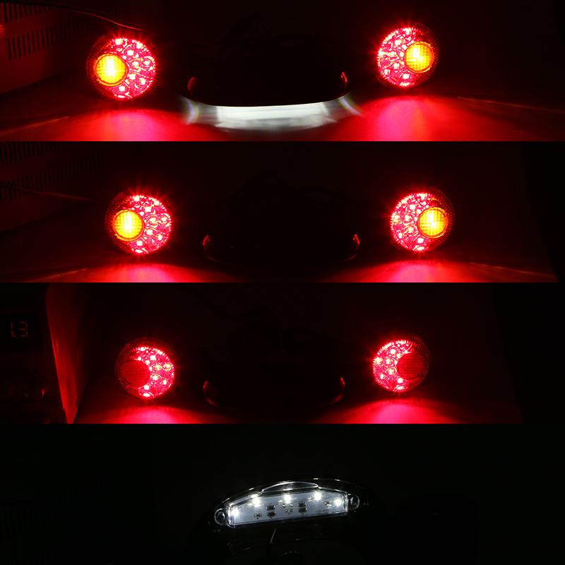 Motorkerékpár LED Hátsó Indexfény Féklámpa Sáv Hátsó Lámpa Lámpa Harley Davidson 2010-Későbbi Road Glide Indexlámpa Átlátszó