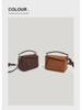 2025 Spring/Summer Women's Mini Geometric Soft Leather Pillow Shoulder Bag - Spliced Diamond Design