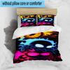 3PCS Cup-head And Mugman Adventure 3pcs Bedding,Including 3PCS Duvet Cover And 2pcs Pillowcases Perfect for Christmas,Ideal for Bedroom, Dormitory