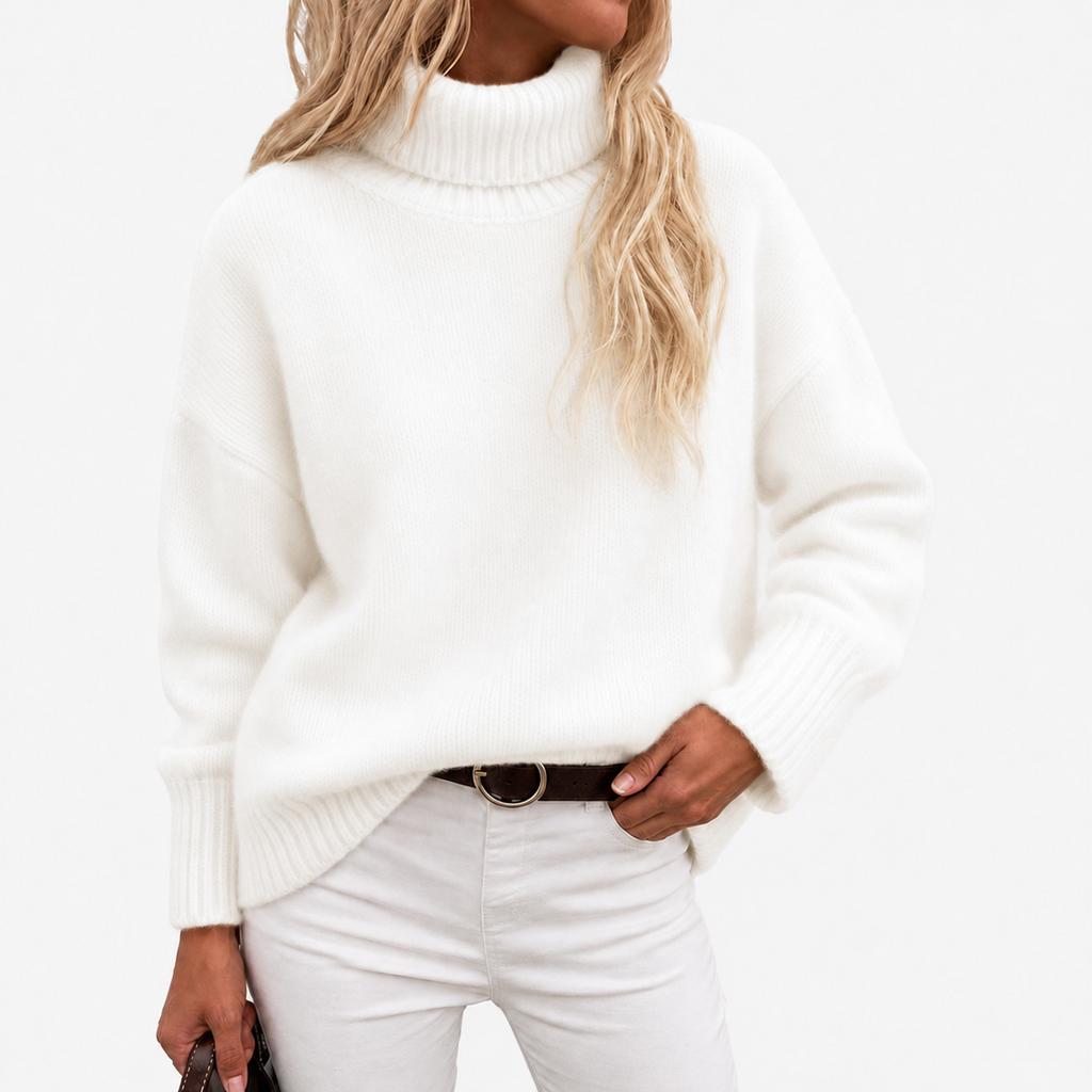 Women's Casual Loose Fit Long Sleeve Zip-Up Hoodie with Collar