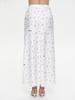 2025 Spring/Summer Floral Satin High-Waisted Midi Skirt