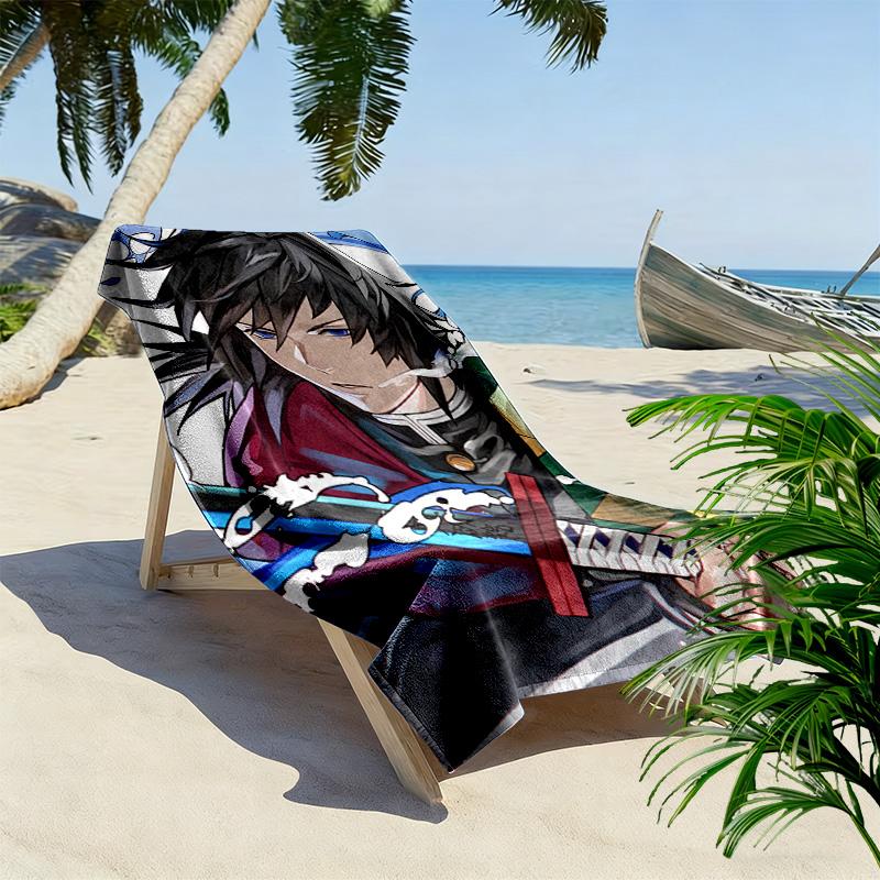 GiYu 2D Flat Print Beach Towel, Large Soft Quick Dry Towel for Beach Camping Swimming.NSTJ0928065