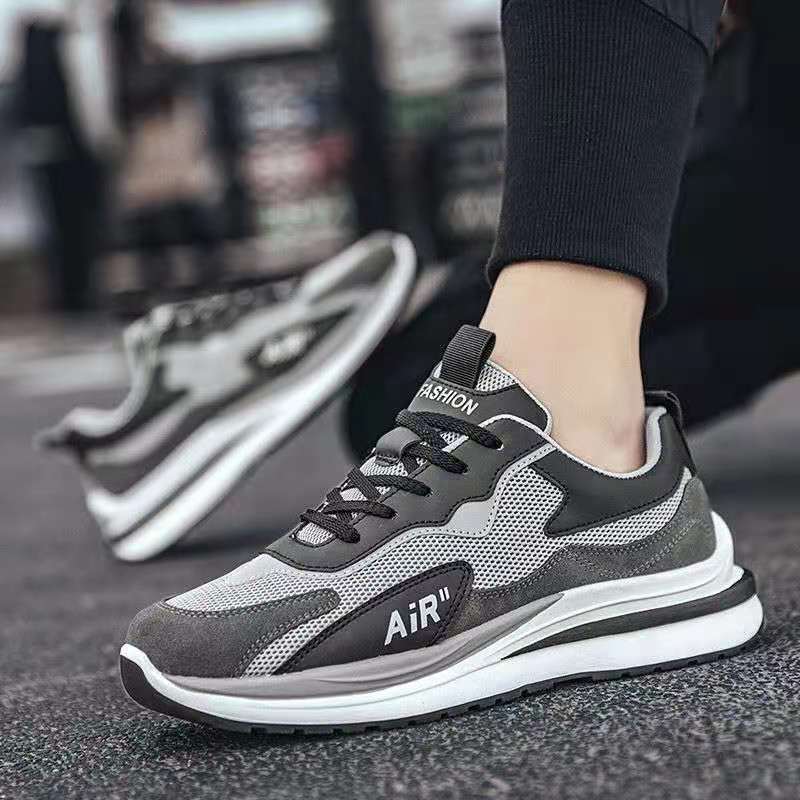 

Новая мужская обувь Мужская повседневная обувь Спортивная беговая сетка Дышащая студенческая обувь