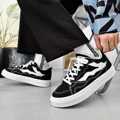 Men's Classic Fashion Low Top Skateboarding Breathable Canvas Shoes Students Boys Male Trending Comfortable Soft Sole Gym Sneakers
