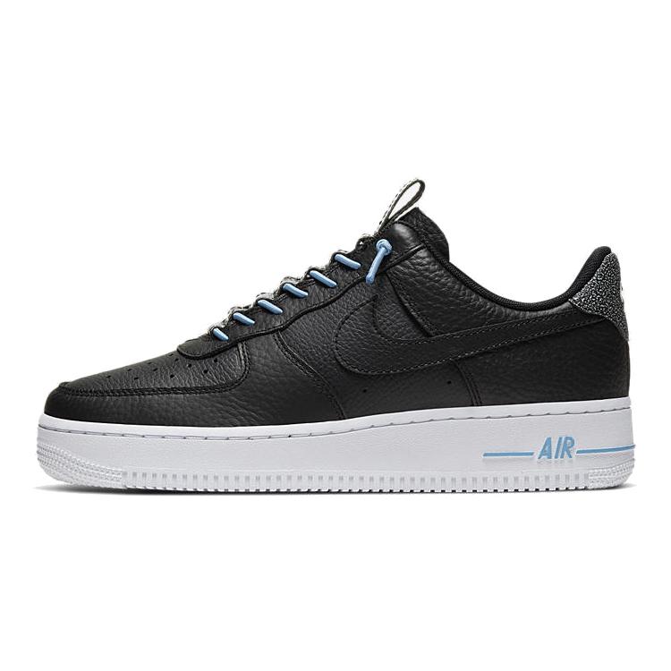 New Nike Air Force 1 Low '07 Lux Black Light Blue Women's 898889-015