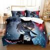 3D Print Fashion Anime Solo Leveling Bedding Set Boys Girls Twin Queen King Size Duvet Cover Pillowcase Bed Boys Adult Bedroom